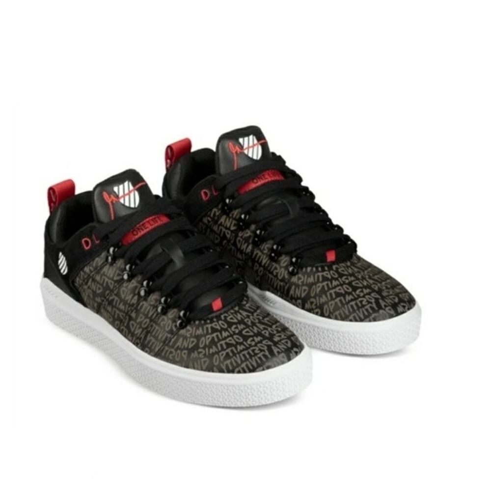 K Swiss x Gary Vee 004 Low Black White Positivity & Optimism Sneakers Size 9.5